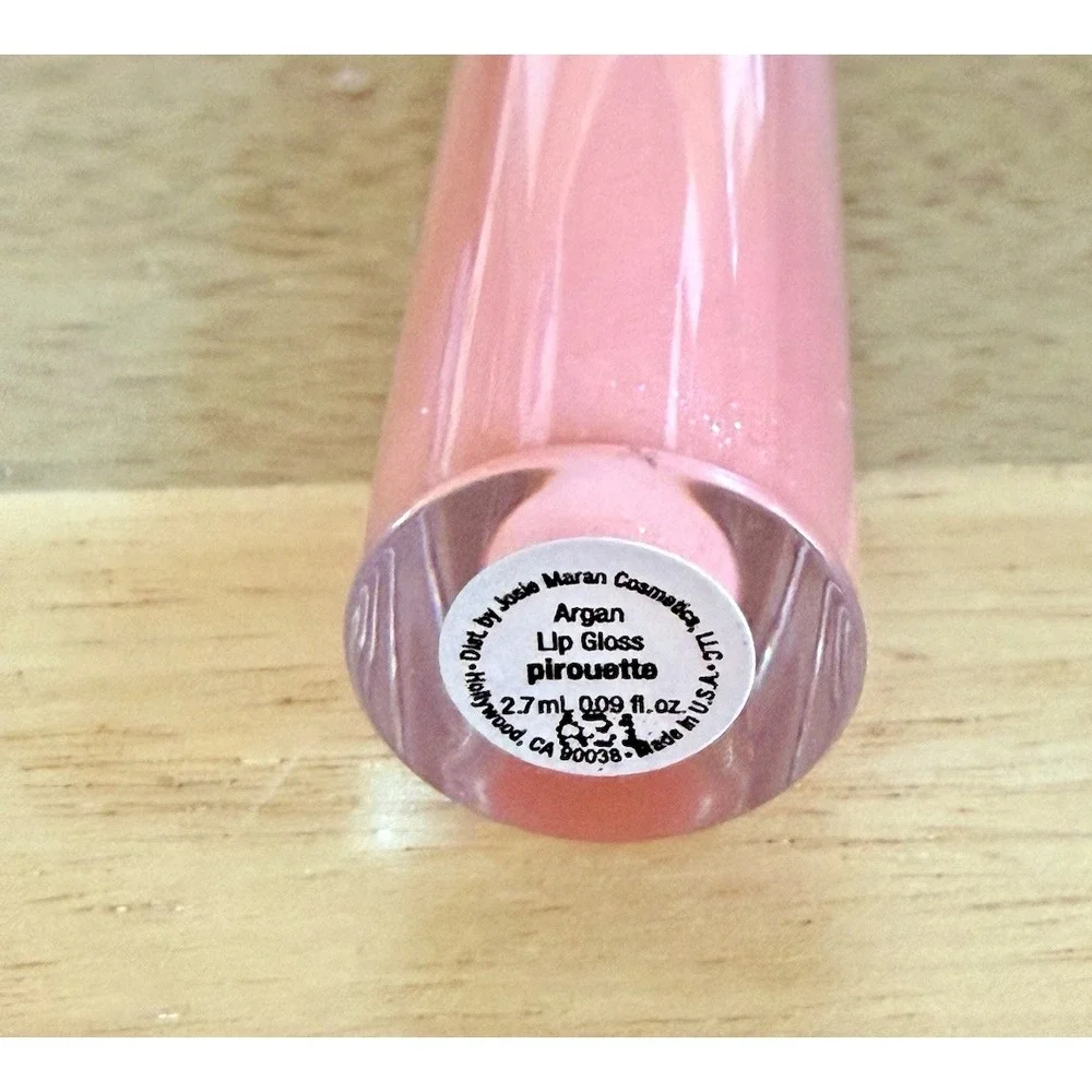 Josie Maran Argan Natural Volume Lip‎ Gloss, PIROUETTE, 0.09 fl oz-NEW/ NO BOX